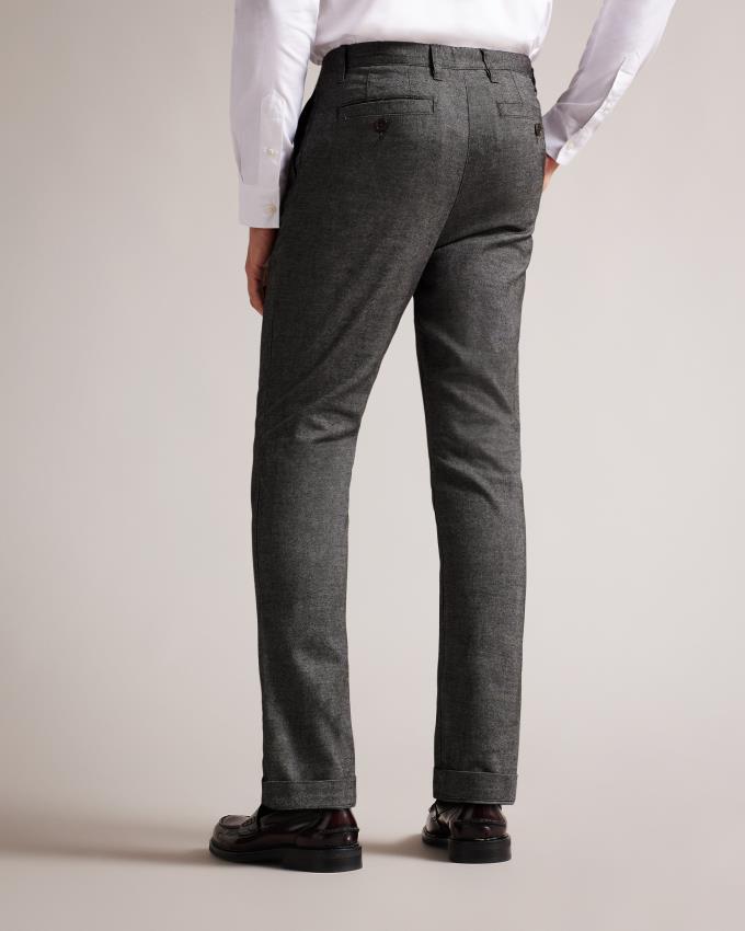 Pantalon Ted Baker Irvine Fit Brushed Oxford Noir Homme | NOL-35157174